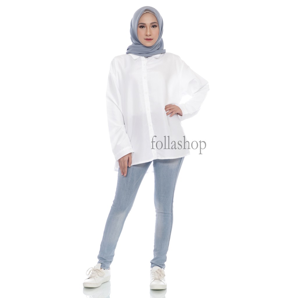 KEMEJA KHUSUS PUTIH XXXL TANGAN PANJANG - KEMEJA KHUSUS PUTIH JUMBO LENGAN PANJANG - KEMEJA KANTOR-3L POLOS LD = 112 CM