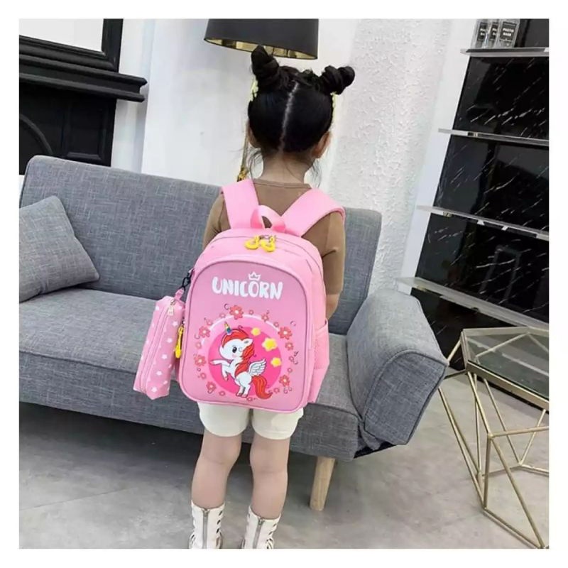 Tas sekolah anak SD ransel motif karakter perempuan cewek LOL HK Little Pony  Makassar