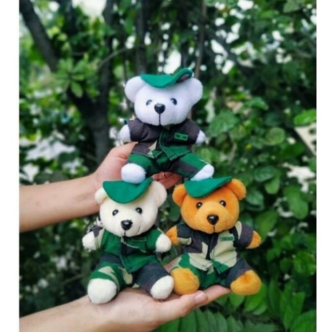 boneka teddy bear hampers tentara polisi mini