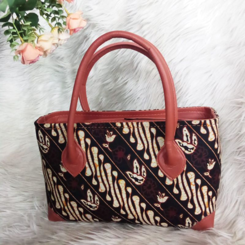 Tas batik khas jogja tote bag bahan vinil kain Bahan sofa