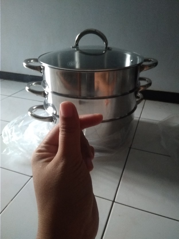 Supra Super Steamer 40 Cm 3 Susun / Panci Kukus / Panci Susun Stainles