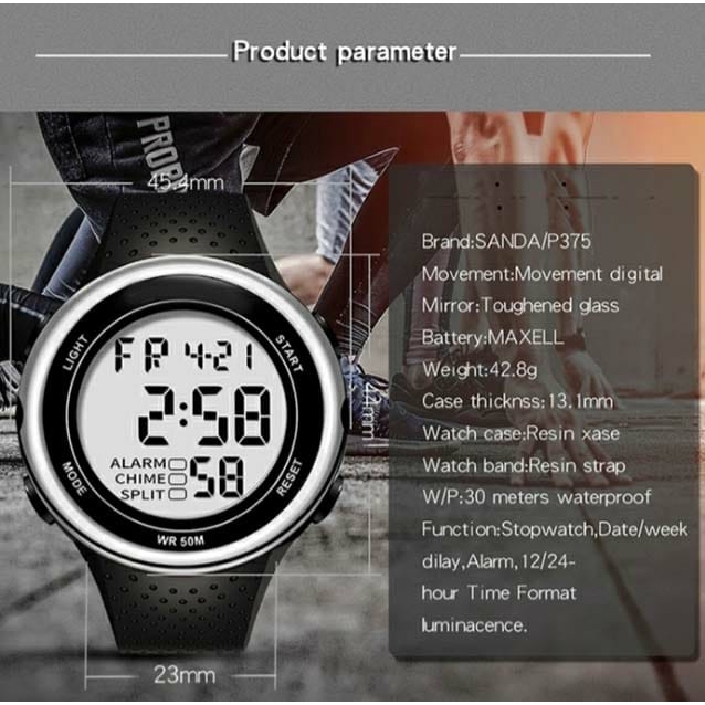 JAM TANGAN DIGITAL SPORT CASUAL UNISEX BEST SELLER 2020