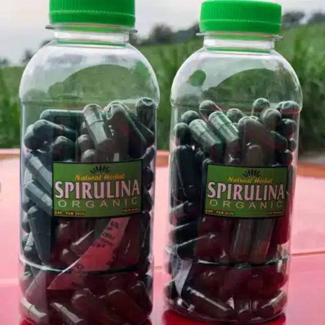 Masker spirulina original 100% isi 100 kapsul/botol