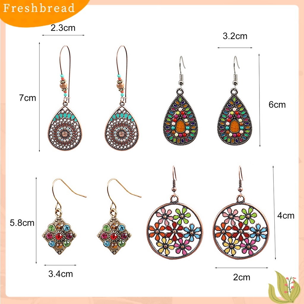 Terlaris Earring Retro Bohemian Vintage Ear Ring Dangle Eardrop for Dressing Room