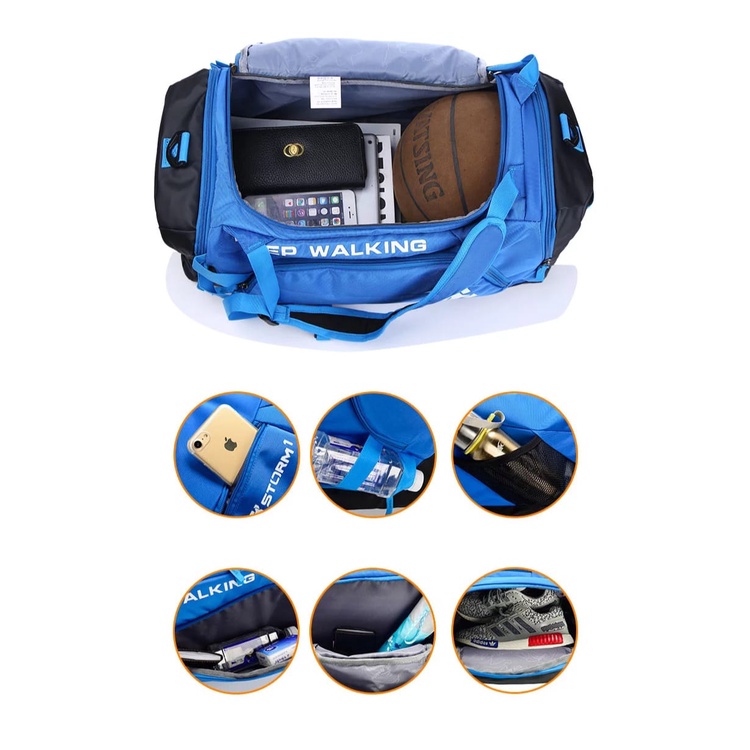 ARMELIA SHOP_Triple F Tas Gym Travelbag Multifungsi Bimo Waterproof