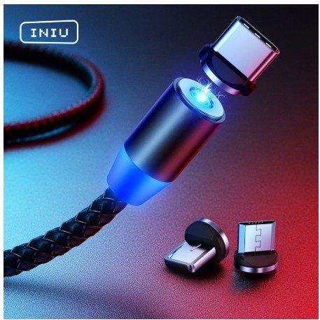 [WAE] KABEL DATA / KABEL CHARGER MAGNETIC TYPEC MICRO LIGHTNING 3IN1