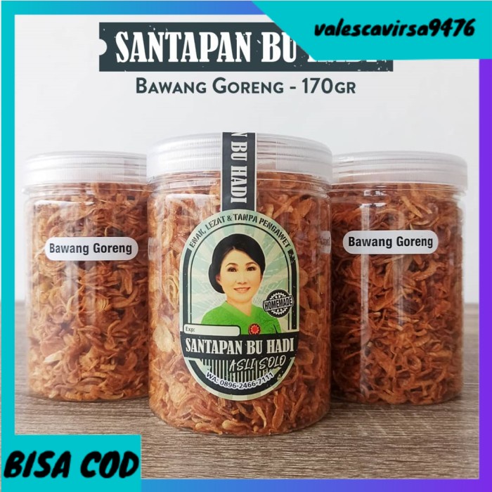

⭐BISA COD⭐ Bawang Goreng PREMIUM 170gram KRIUK TANPA PENGAWET