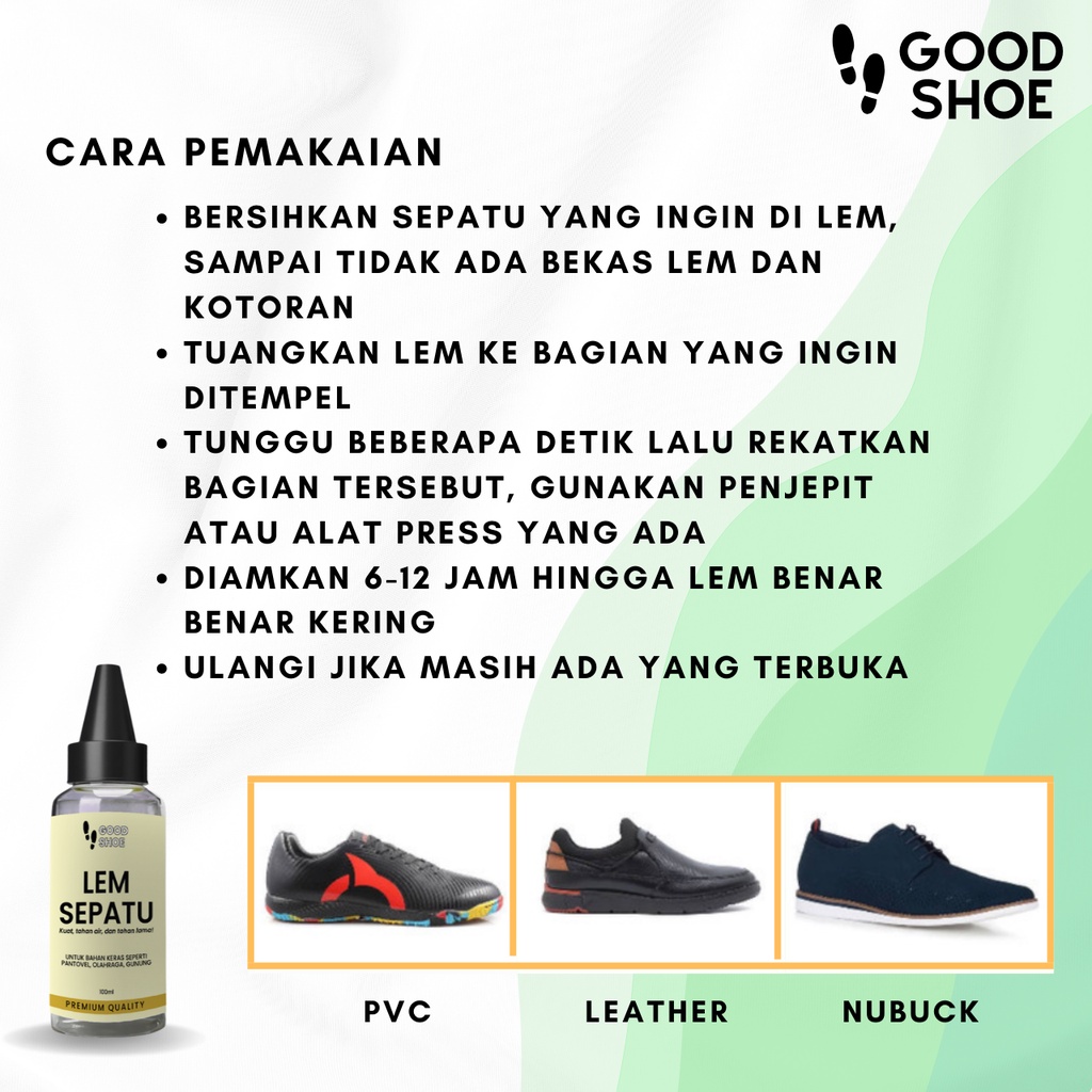 Perekat Tahan Air Pengerat Erat Kulit Nubuck Leather Rubber Rajut Sandal Lem Sepatu Super Kuat Kuning Good Shoe Shoes Glue Rekat Serbaguna Multifungsi Sol Sneaker Sneakers