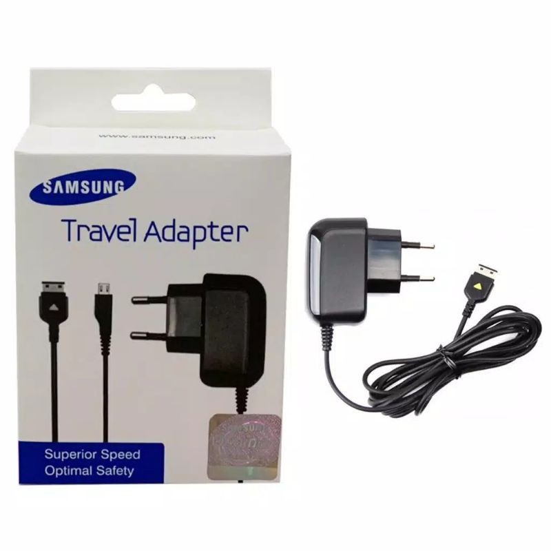 TC TRAVEL CHARGER D880 SAMSUNG TIPE LAMA YANG LEBAR PIPIH E1080 E1195 E1205