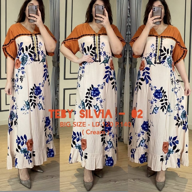 Daster arab Teby Silvia-Cream-02