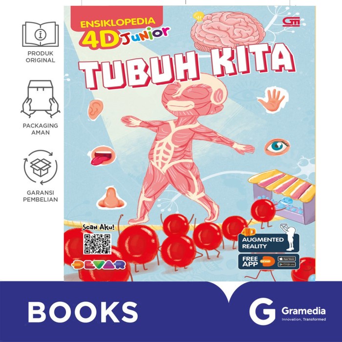 

NEW PRODUCT Ensiklopedia 4D Junior: Tubuh Kita (My Body) BR172