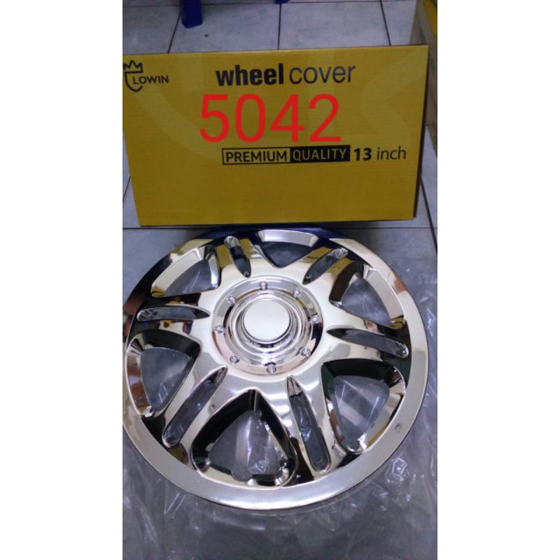 Cover Dop Roda Velg Mobil Ring 13 Motif Chrome