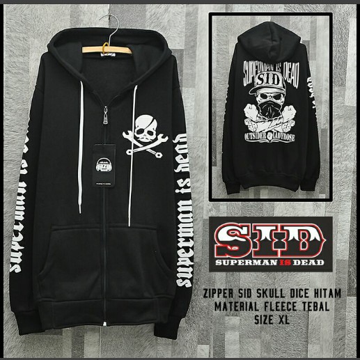 JAKET HARDCORE SID HITAM NAVY JAKET TENGKORAK COWOK COWO KEREN DISTRO SABLON PLASTISON GAB AA443