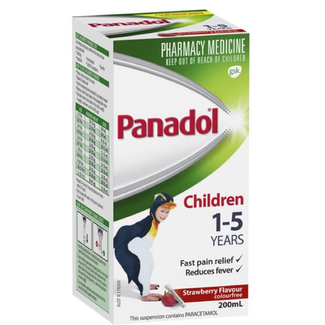 Panadol Children 1 5 Years Suspension Fever Pain Relief Strawberry Flavour 200ml Shopee Indonesia