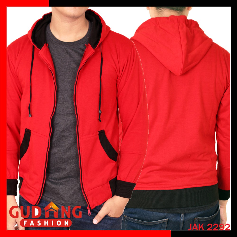 Jaket Casual Pria Fleece Hoodie JAK 2292