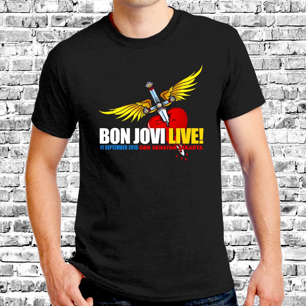 BON JOVI TOUR - KAOS BONJOVI JAKARTA 2015 (Back Side Song List)