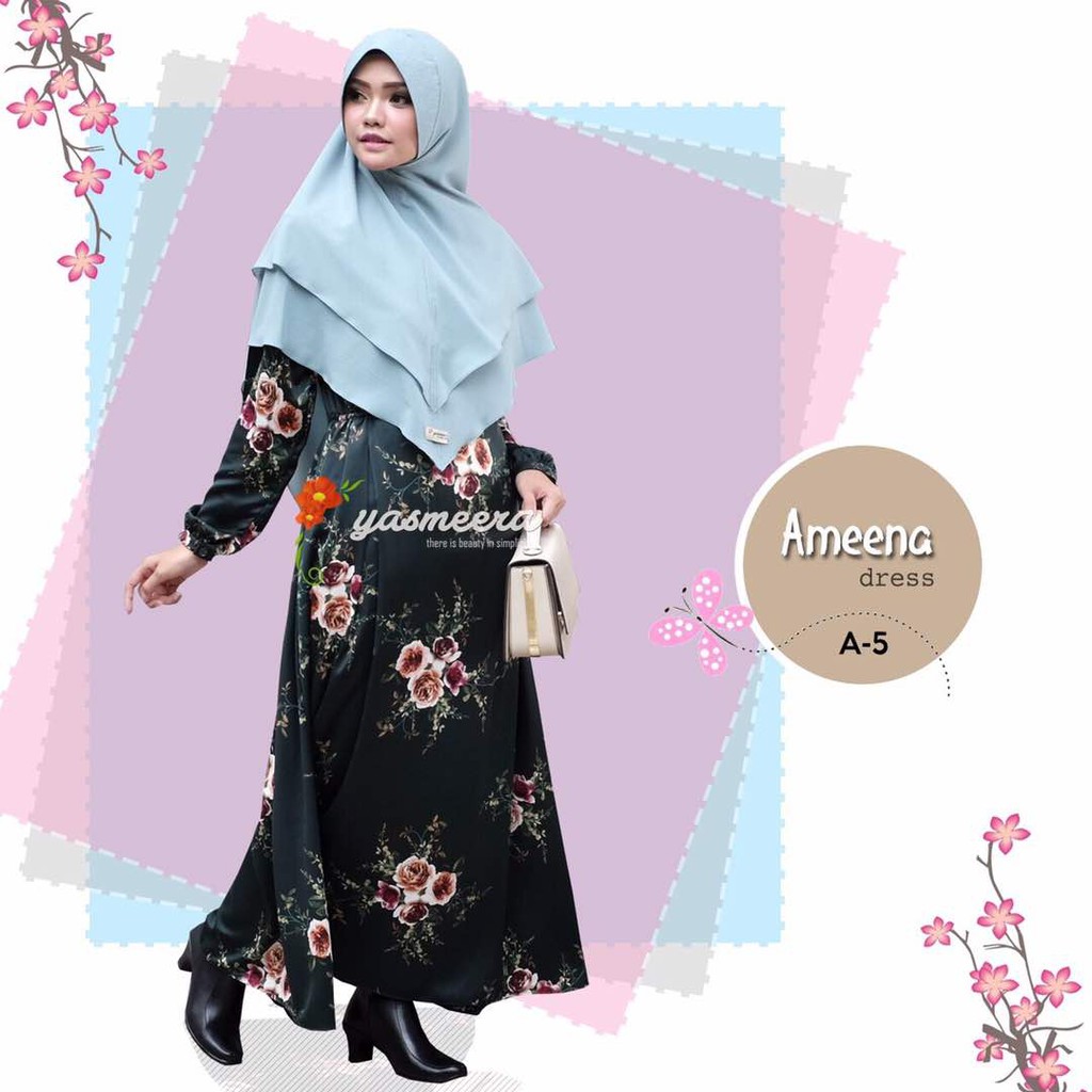 TOP BEST SELLER Gamis Yasmeera Ameena Dress A5 - baju muslim wanita baju muslimah