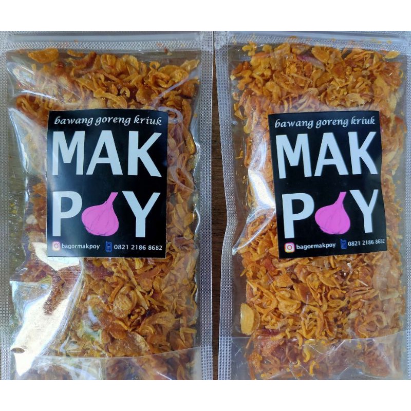 

Bawang Goreng Kriuk Mak Poy 40 gram