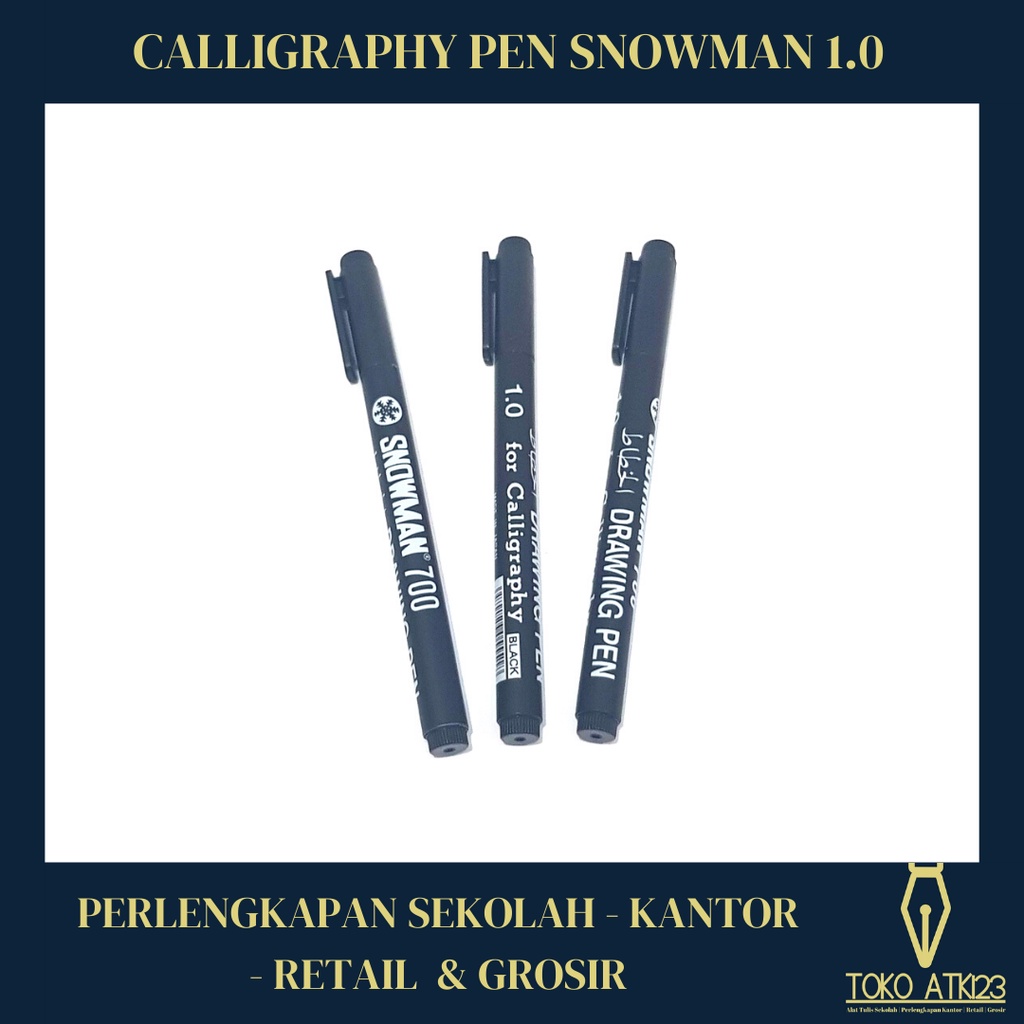 Drawing Pen / Calligraphy Pen / Bolpen Kalifrafi Snowman 1.0 No. 700