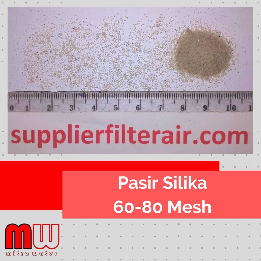 Jual Pasir Silika 5kg/Pasir Kuarsa Ukuran 6080 Mesh Untuk Sandblasting