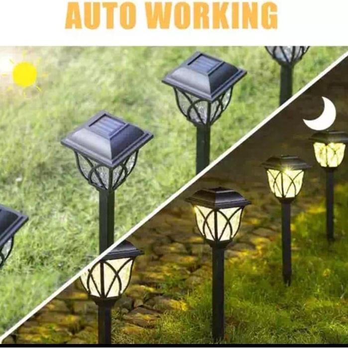 Lampu Taman - Lampu Taman Solar Tenaga Surya Model Tancap