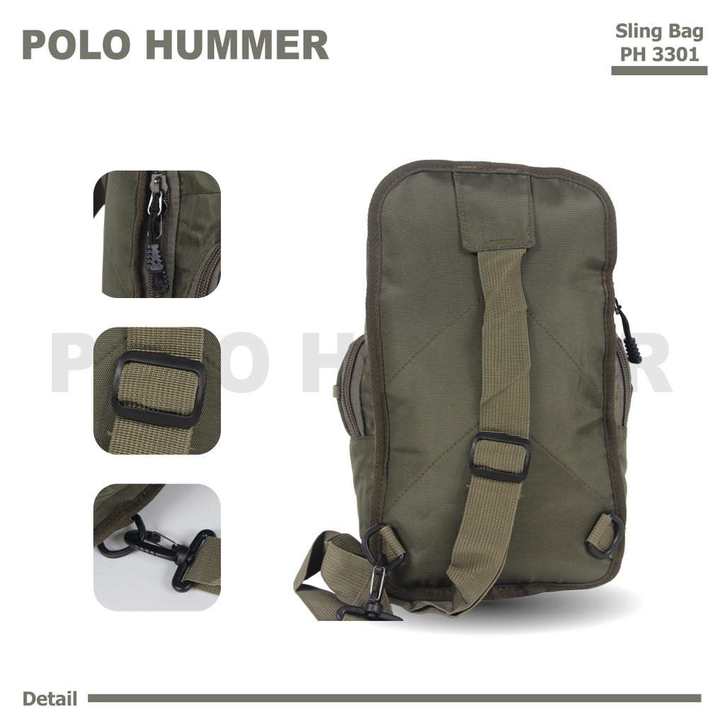 Tas Selempang Tactical Army - Sling Bag Outdoor POLO HUMMER