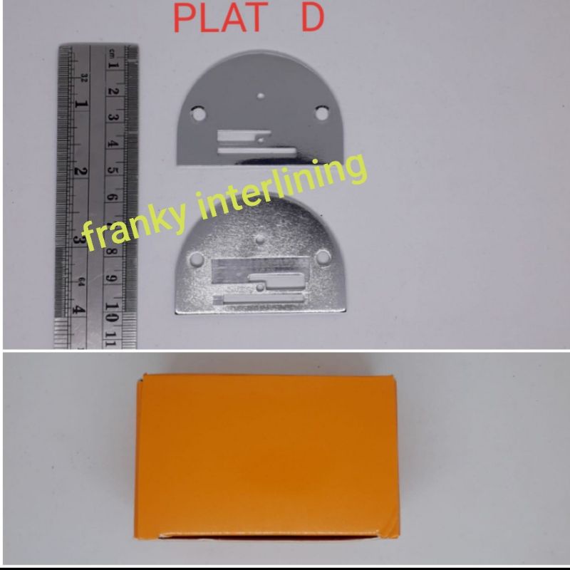 PLAT D / GIGI PENUTUP MESIN JAHIT STAINLESS HARGA PER PCS