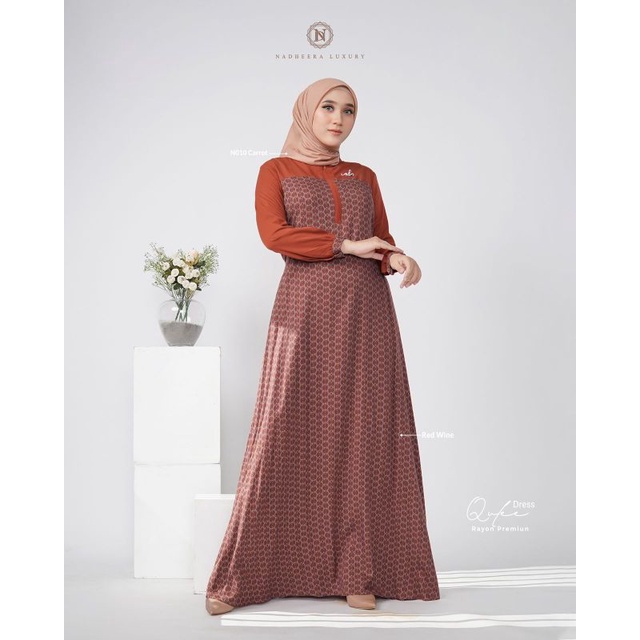 COD ☑️ QULEE DRESS BY NADHEERA LUXURY / GAMIS LEBARAN 2022
