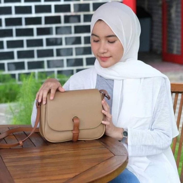 PROMO TAS WANITA Tas Selempang Wanita Nuna Bag / Tas Fashion Wanita / Korean Bag - Mocca KECIL TAS W