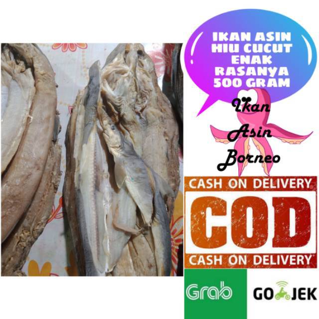 Ikan Asin Hiu Cucut/Hiu Kecil Baby Hiu Sa Eng Pu/Sua He Pou 500 Gram