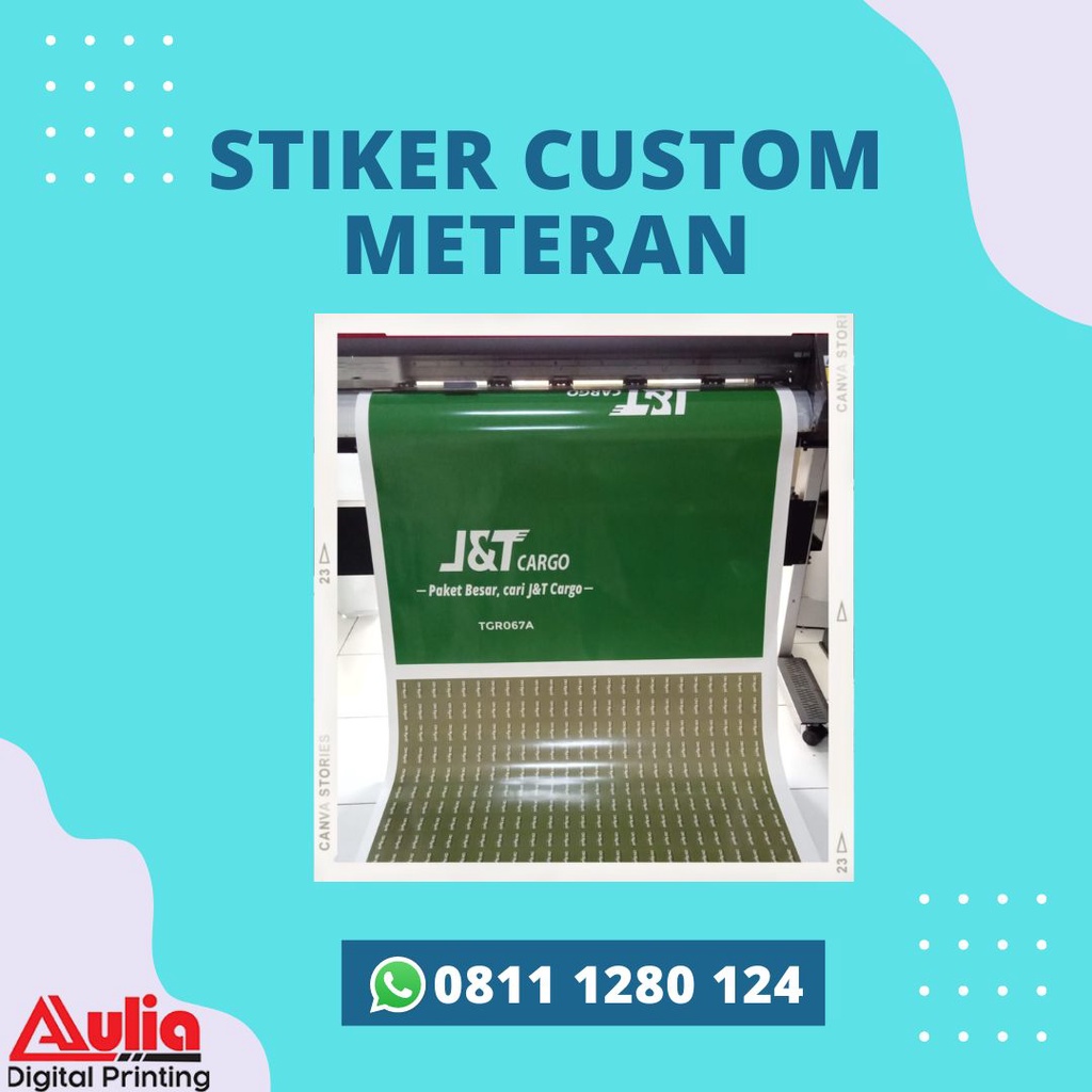 

Stiker Cina Meteran Custom Murah