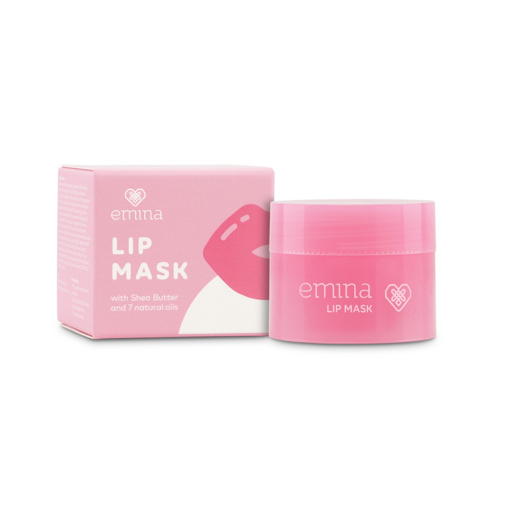 [ SKINHOUSEID ] EMINA LIP MASK MASKER BIBIR 9gr | PENCERAH BIBIR | MASKER BIBIR BPOM |