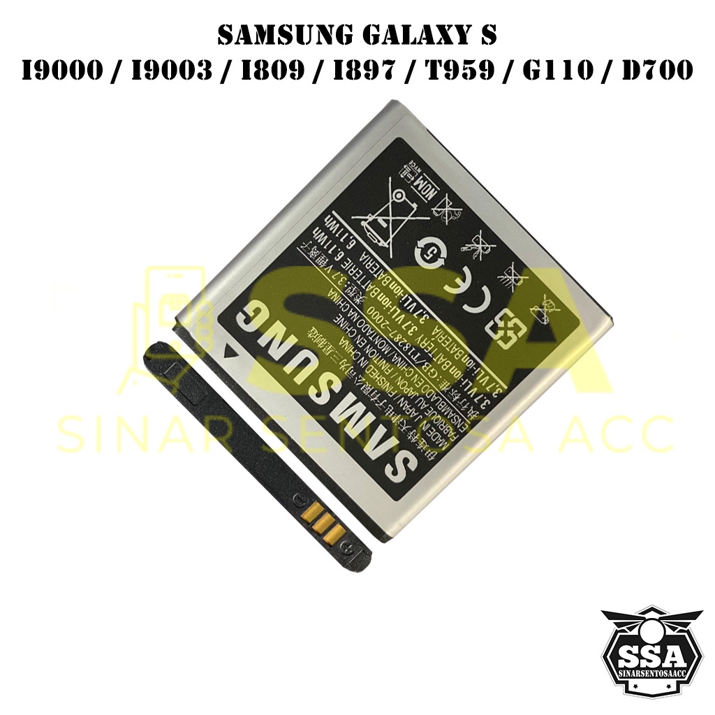 Baterai Original OEM Samsung Galaxy S I9000 I9003 I809 I897 T959 G110 D700 EB575152VU HP Ori Battery Batrai Batre Batu Batere GARANSI AWET MURAH