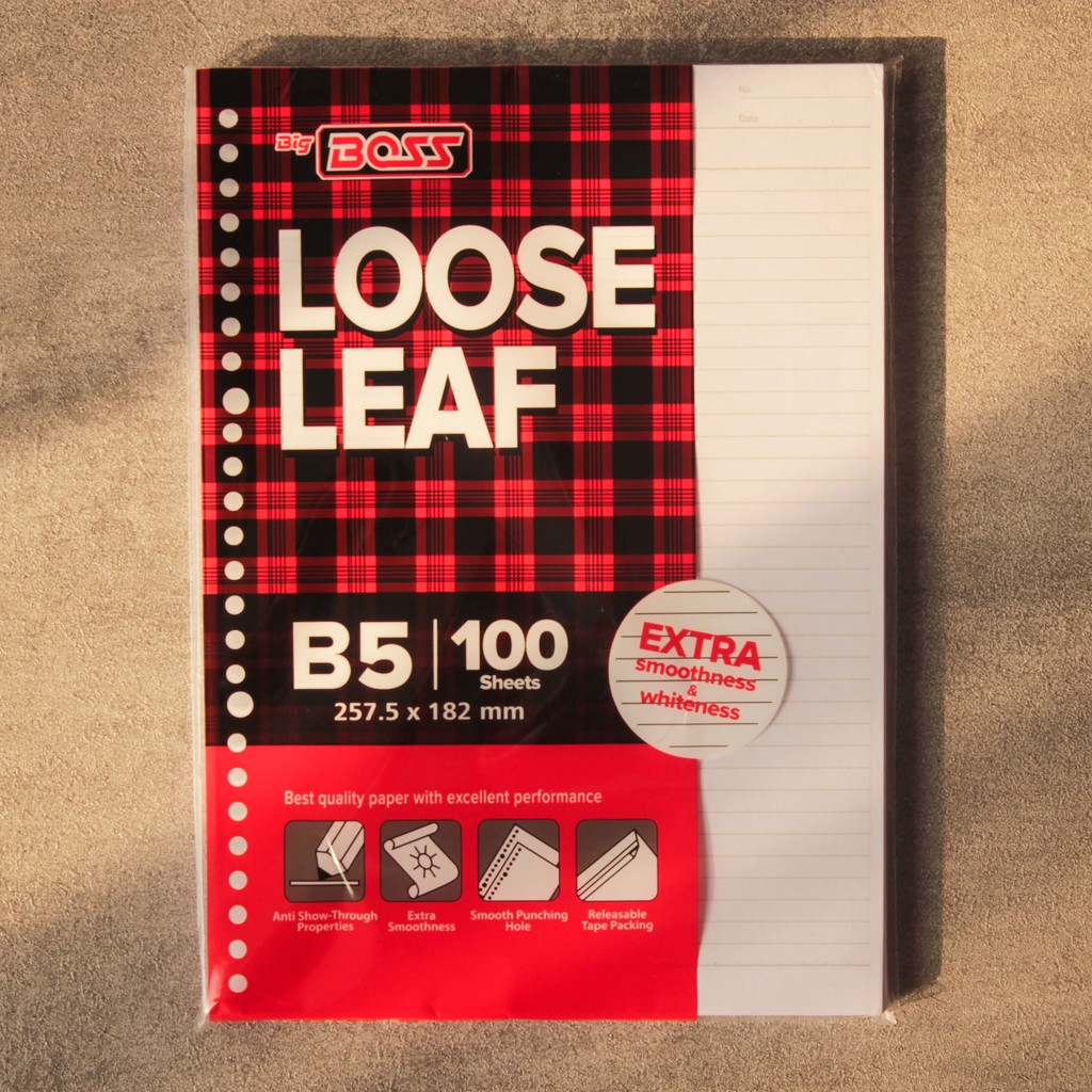 Loose Leaf B5 isi 100