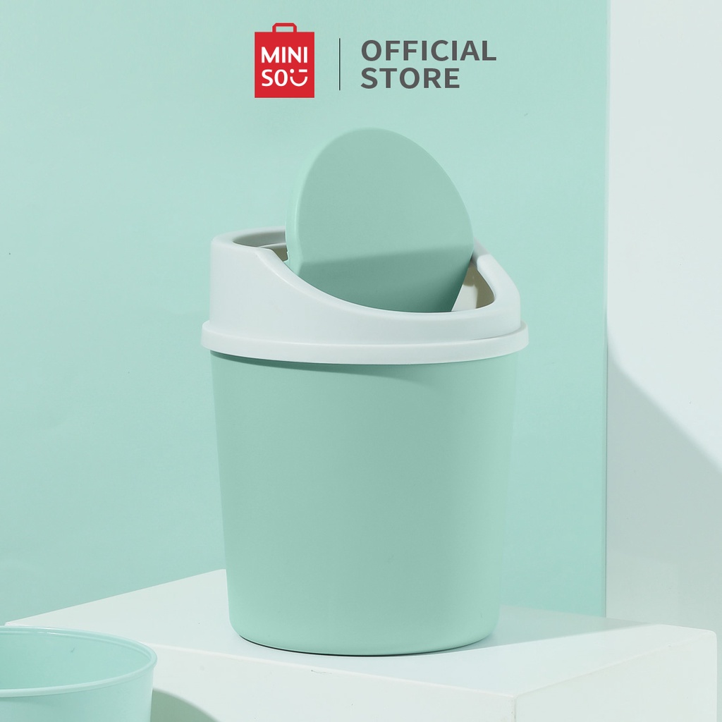 Jual MINISO Tempat Sampah Meja Kecil Mini Waste Bin Trash Bin Can ...