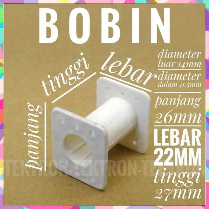 Bobin Plastik Koker Kawat Crossover Trafo Induktor Kelosan RFC