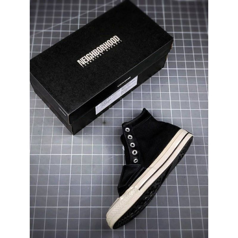 NEW ARRIVAL NEIGHBOARD X CONVERSE 1970S HI BLACK WHITE PREMIUM QUALITY