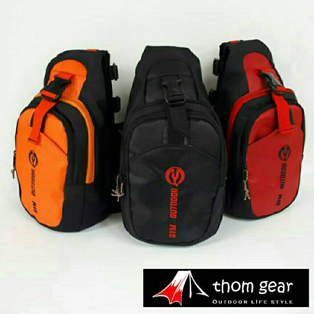 Thomgear Sling Bag Qym Outdoor Tas Outdoor Terbaru Tas Slempang Dada Punggung Satu Slempang