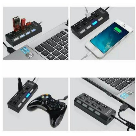 ITACC Usb Hub Saklar 4 Port On/Off High speed Murah