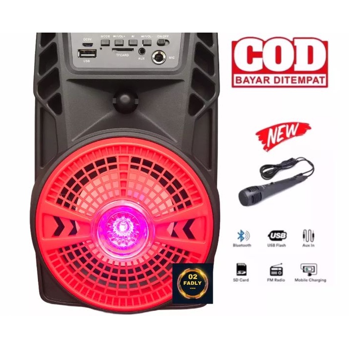PROMO...... Speaker Bluetooth XTM-8118 Bonus Mic karaoke Mp3 Pleyer FM Radio digital