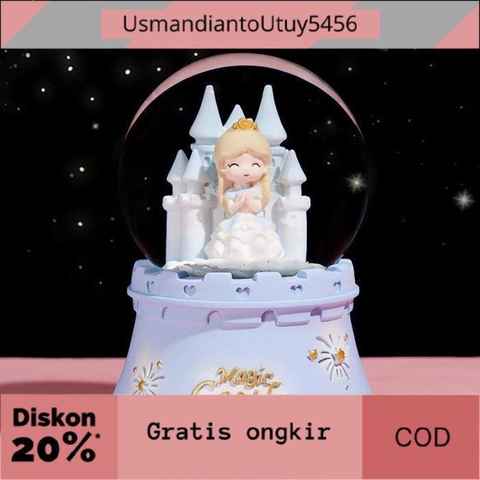 Kotak Musik / Music Box / Snow Ball / Bola Kristal Salju Princess - B, M