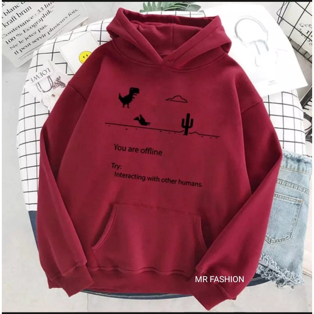 hoodie wanita Offline notice dino korean style hodie sweater cewek terbaru 2021 jaket wanita polos Tebal Murah Terlaris hoodie aesthetic hudie wanita Distro switer keren lilac hoddie remaja suiter cewek jumper suwiter modern