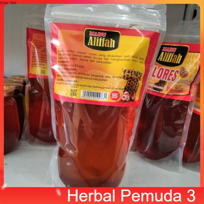 

Kemasan Refil Madu Murni Flores Madu Flores Aliffah 1000gr