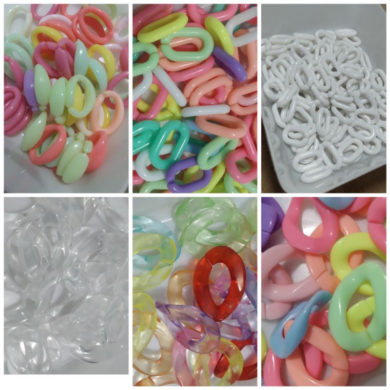 rantai akrilik rantai plastik rantai trap masker rantai plastik warna