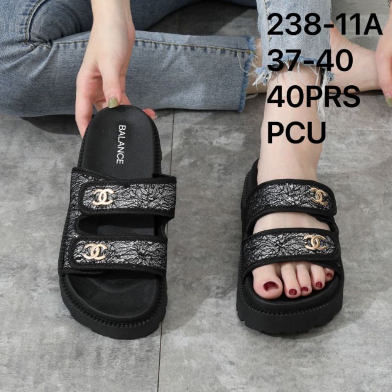 Sandal BALANCE 238 11A Wedges Slop Wanita Sendal Jelly Slide Selop Cewek Perempuan