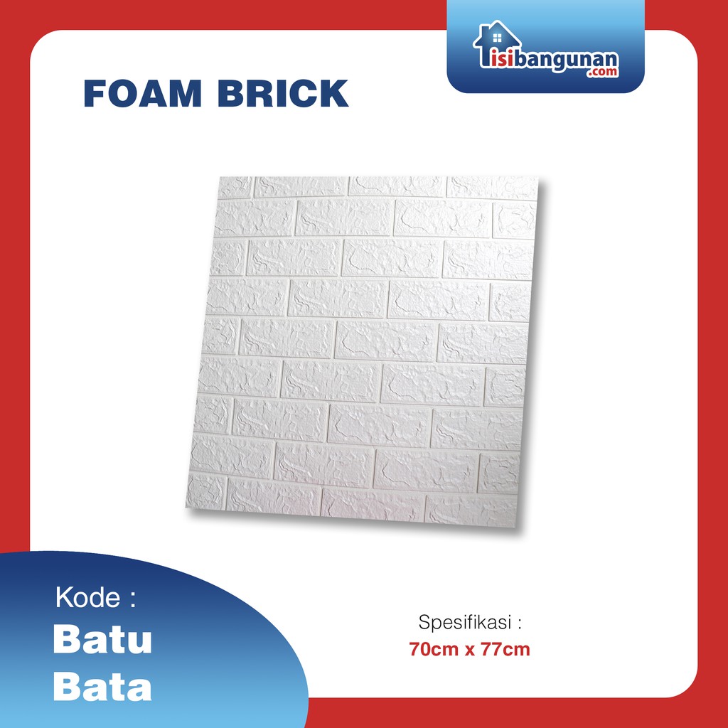 Wallpaper Dinding Stiker 3D Foam Brick - Wallfoam