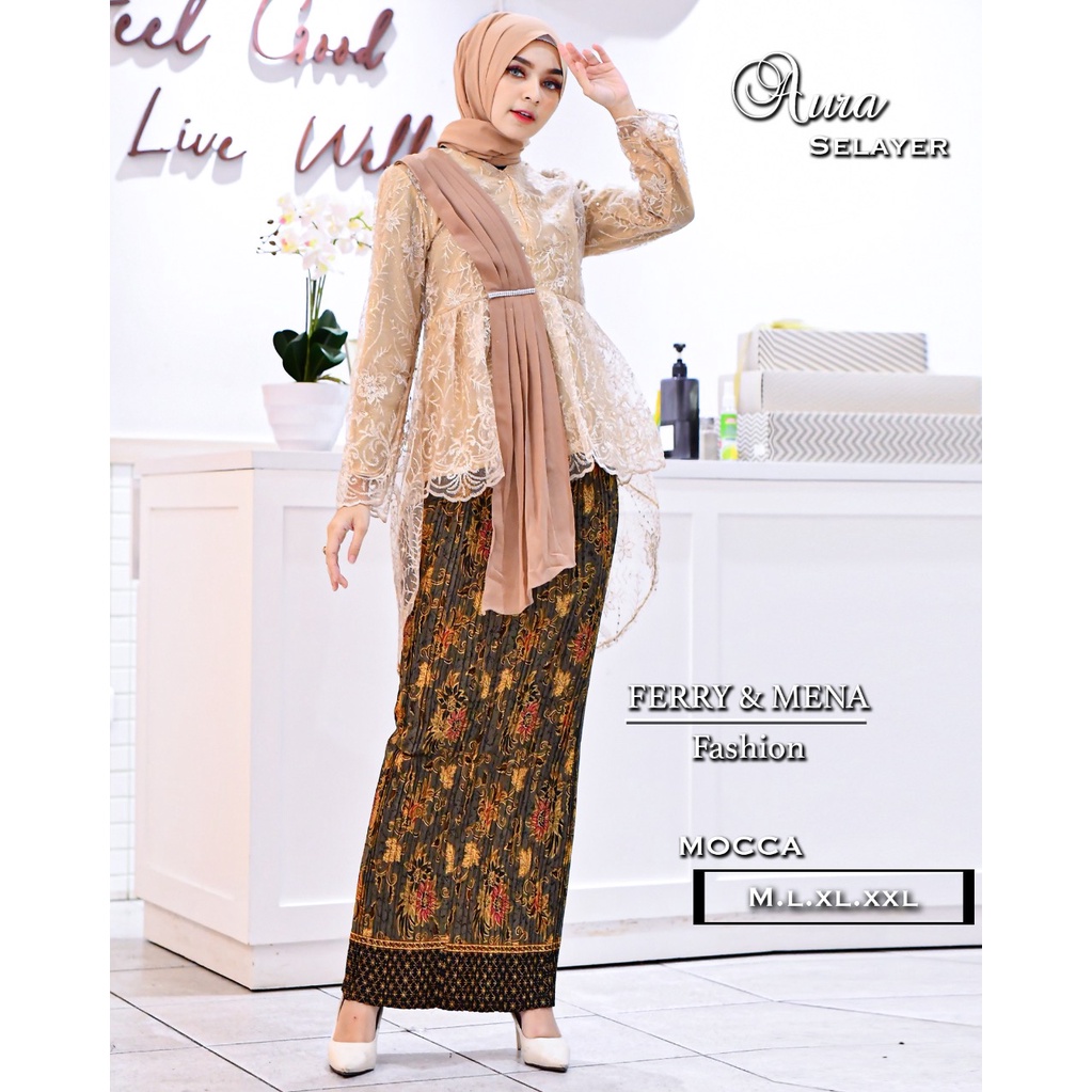 FER> BAJU KEBAYA AURA SELENDANG / BAJU KEBAYA MODERN /BLOUSE KEBAYA TERLARIS - KEBAYA MODEL KEKINIAN-COKSU