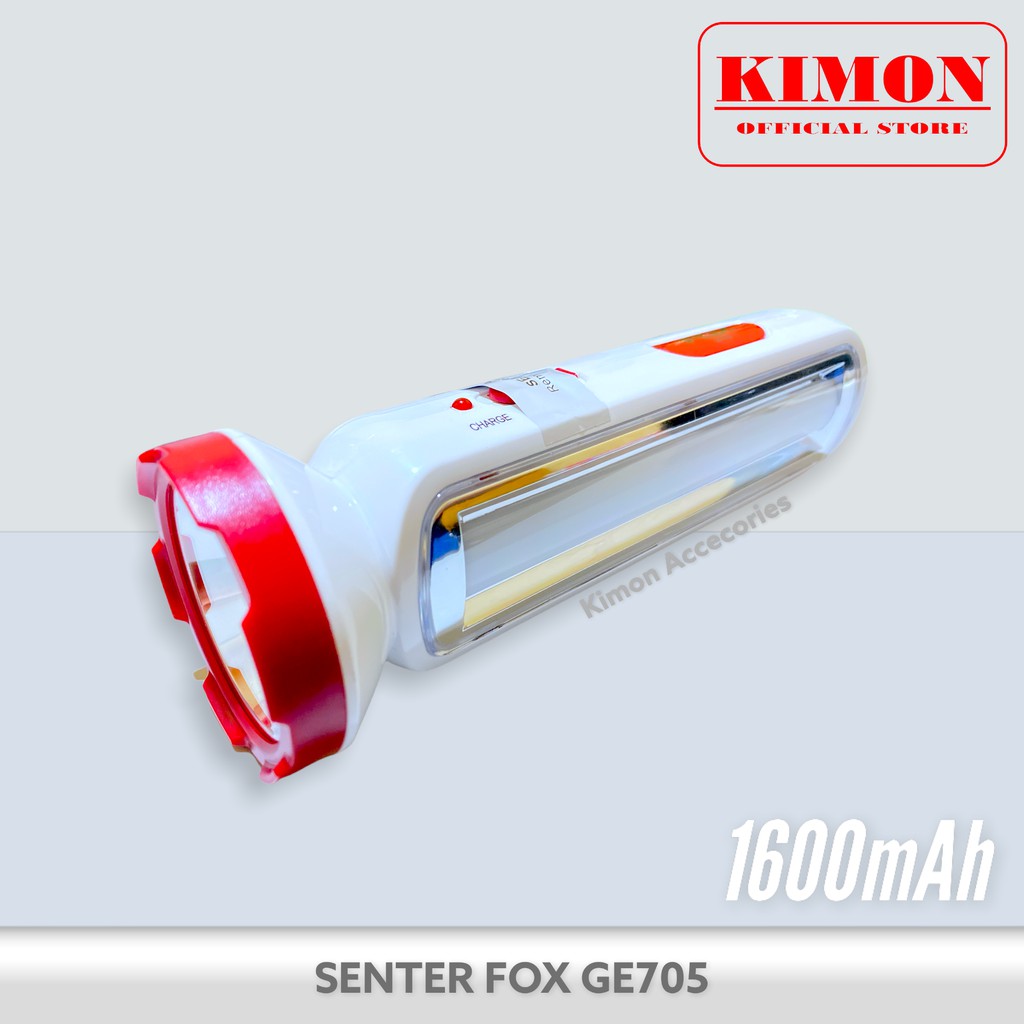 SENTER FOX GE705 GE708 GE709 LAMPU LED EMERGANCY DARURAT ISI ULANG