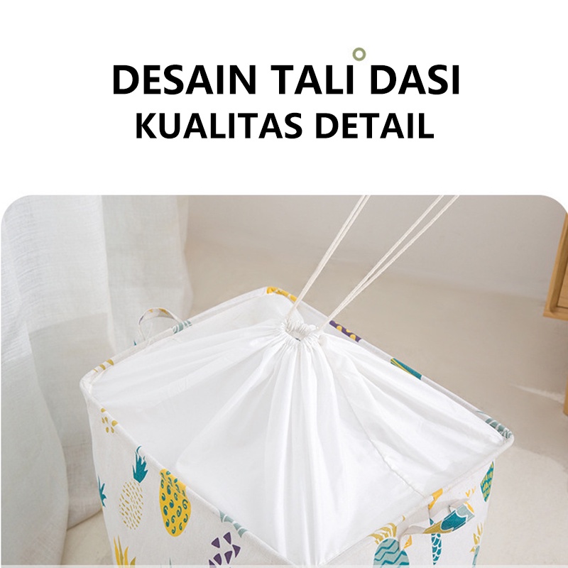 Storage Bag  Jumbo 100 Liter  Mainan Anak Baju Tempat Pakaian Keranjang  Penutup Serut Bag