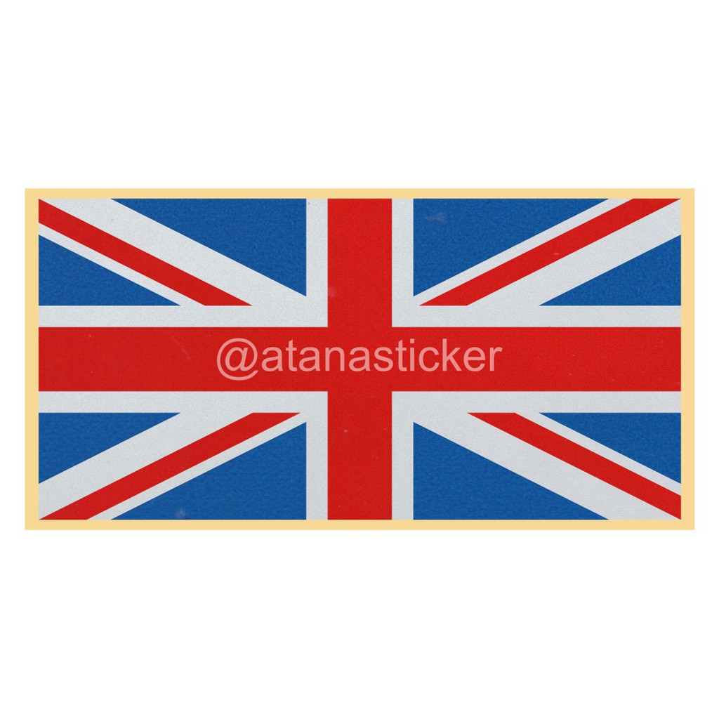 Sticker Cutting Bendera Britania Raya 10x5cm